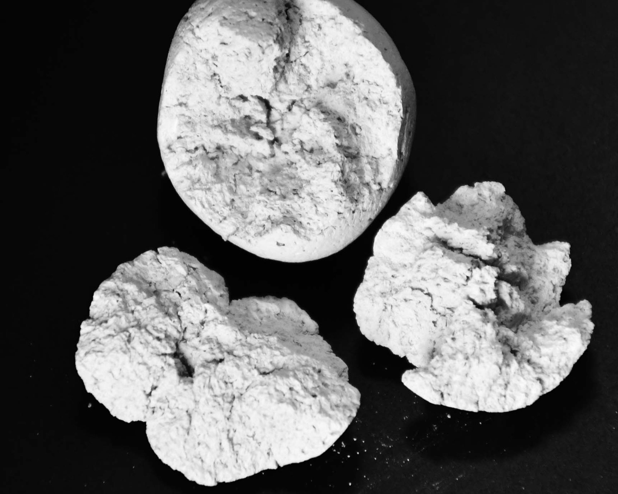 細かな有機物を粘土に混合し低めの温度で焼くことで、極めて多孔質な形状となり優れた吸水性を持つ「アブソーブセラ」