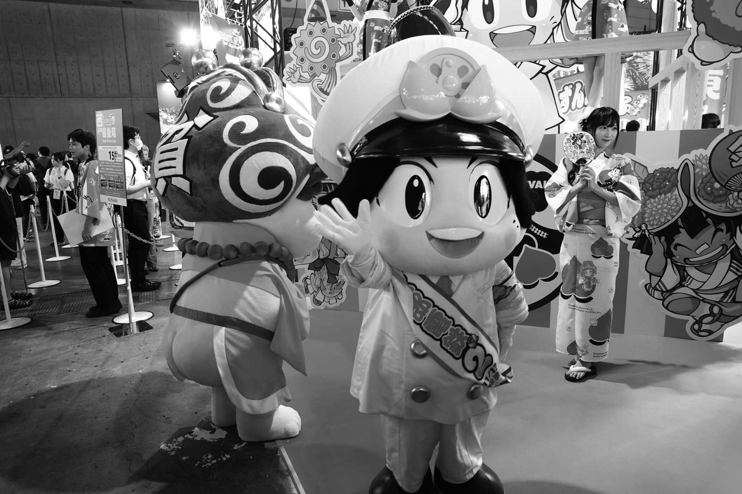 人気ゲームを紹介するブースには連日のように長蛇の列ができた